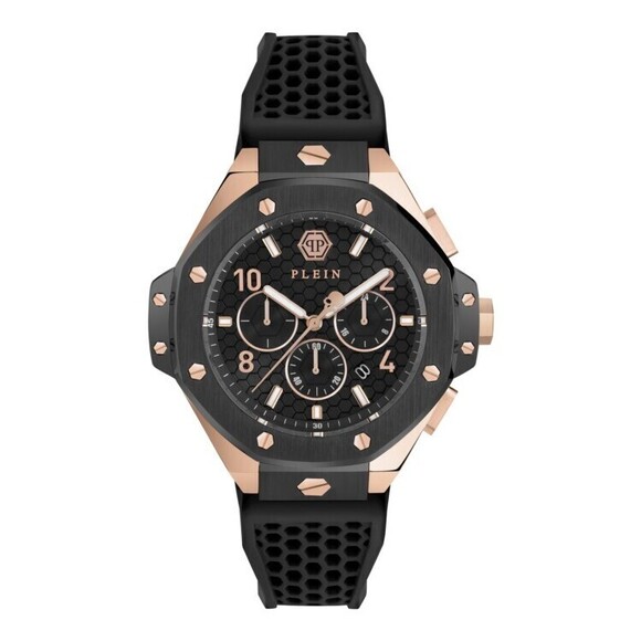 Philipp Plein Plein Chrono Royal Silicone Watch - NWT